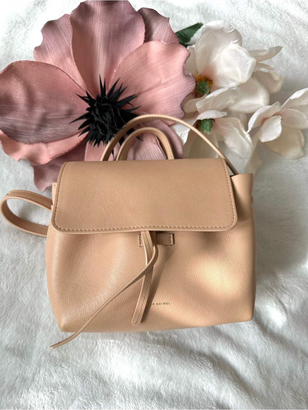Mansur Gavriel Tan Leather Soft Lady Bag Mini Satchel Bag